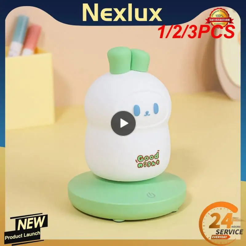 

1/2/3PCS Pat Light Durable Practical And Good-looking Bedside Lamp Night Light Rechargeable Night Light Round And Soft