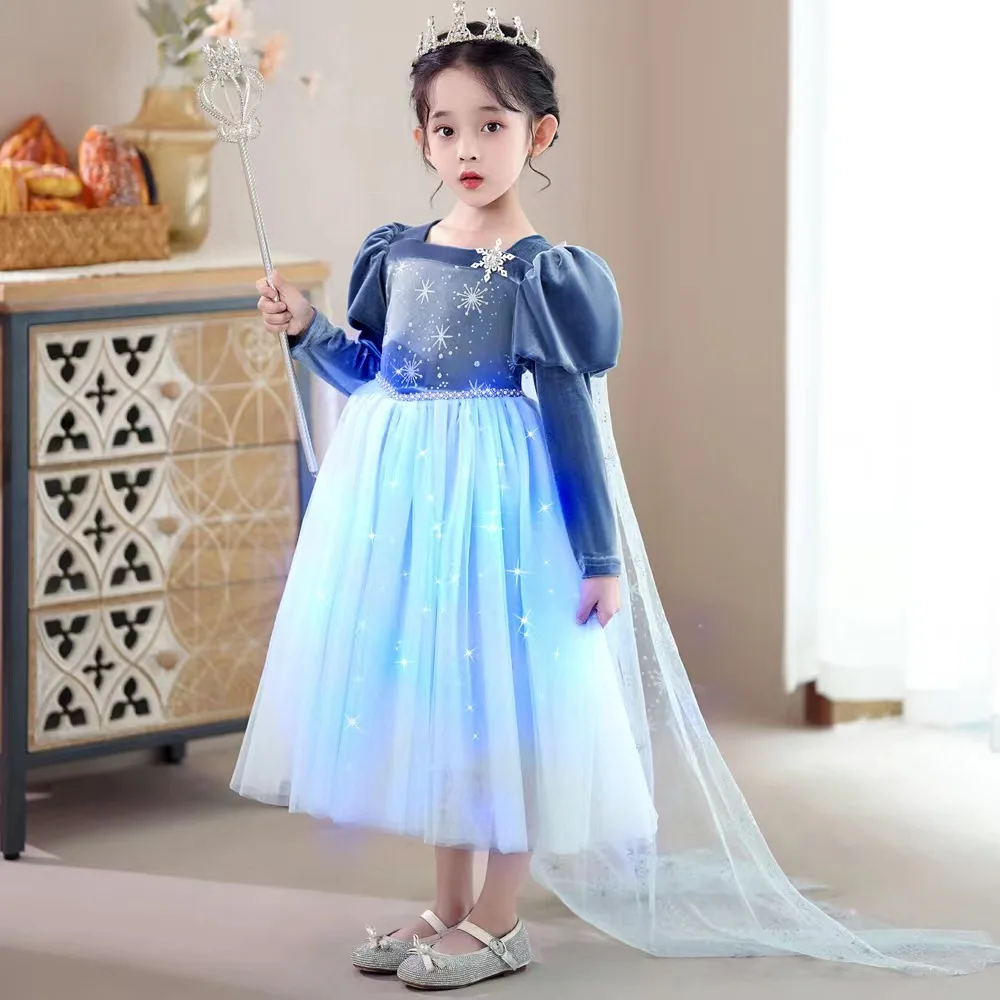 Disney Princess Frozen Blue Elsa Kids' Costume Dress | Big Lots