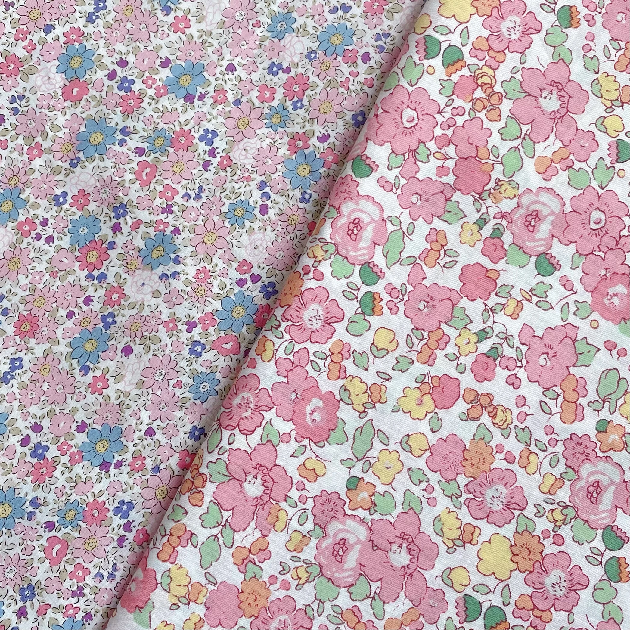 Liberty Powderblue Cotton 60S Original Design Fabric Digital Printing for Sewing Cloth Dresses Skirt Kids Designer cotton fabric