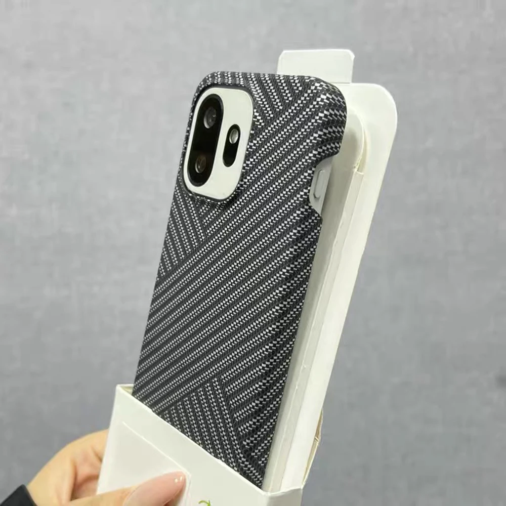 Ultra Thin Carbon Fibre Kevlar Pattern Half-Pack Rugged Armor Case Cover