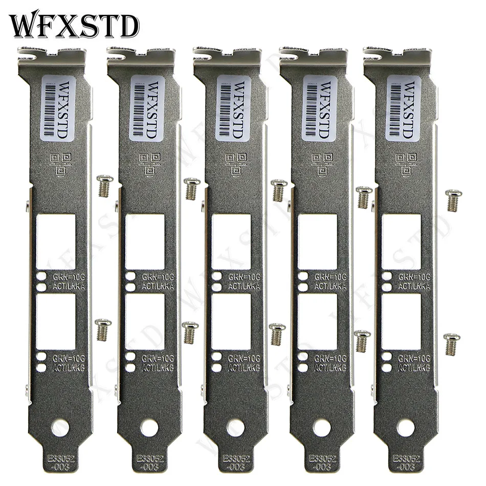 5pcs Full Heigh Baffle Profile Bracket For Intel E10G42BTDA X520-DA2 82599ES E10G42BFSR X520-SR2 X710-DA2 Support Board