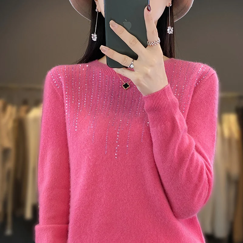 AEL hollow sexy slim sweater 2024 autumn new dress long-sleeved spice girl skirt main image 1