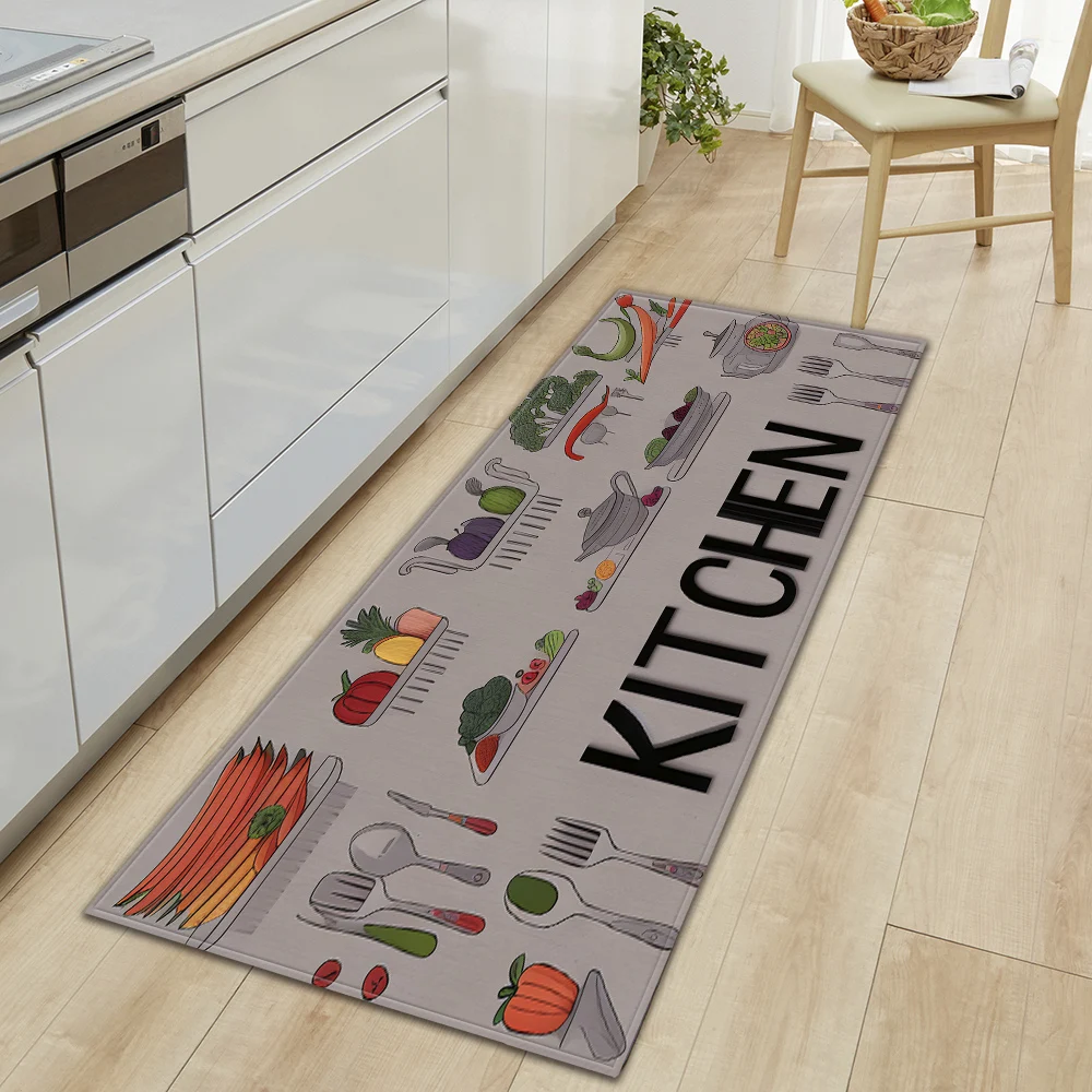 Modern Kitchen Mat Home Hallway Entrance Doormat Living Room Bedroom Floor Decoration Carpet Balcony Bath Door Non-Slip Foot Rug