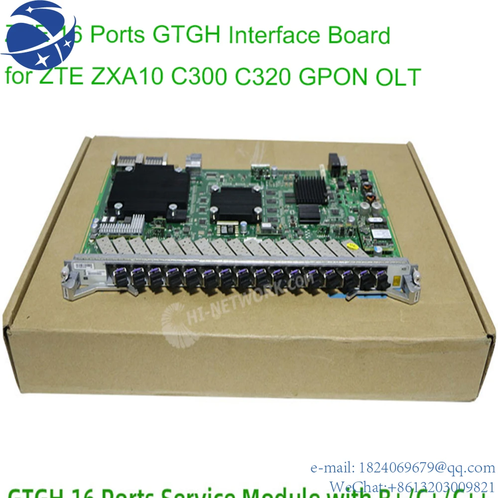 

Original 16 Ports GTGH GPON Interface Board GTGHG Placa with Full SFP Module Class B+ C+ C++ for ZTE ZXA10 C300 C320 C350 OLT