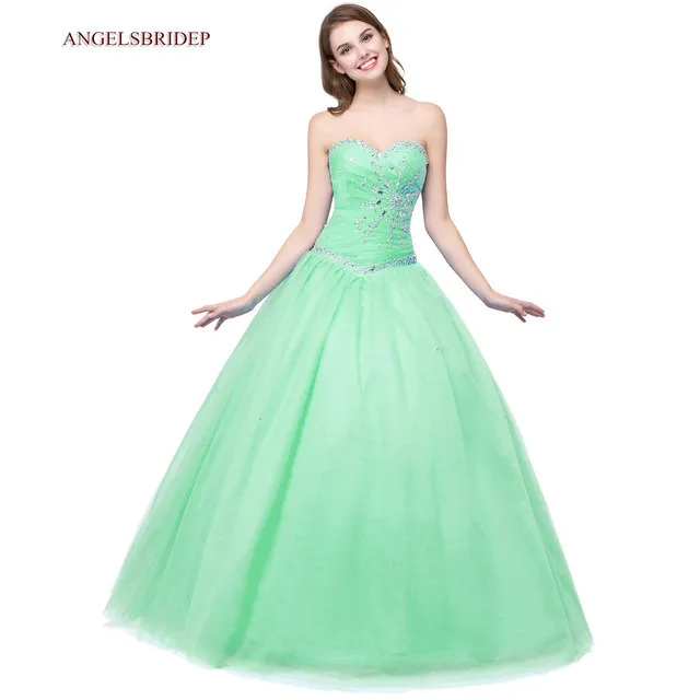 Quinceanera Dresses Cheap Stock Sweetheart Ball Gown Quinceanera Dresses Vestidos De 15 Anos Sparkly Crystal Sweet 16 Princess Birthday Party quinceanera dresses