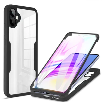 360 Protezione Dello Schermo Del Corpo Completo Custodia Trasparente Per Samsung Galaxy A02 A02S A03 A03S A04 A04S A04E A05 A05S Copertura Del Telefono