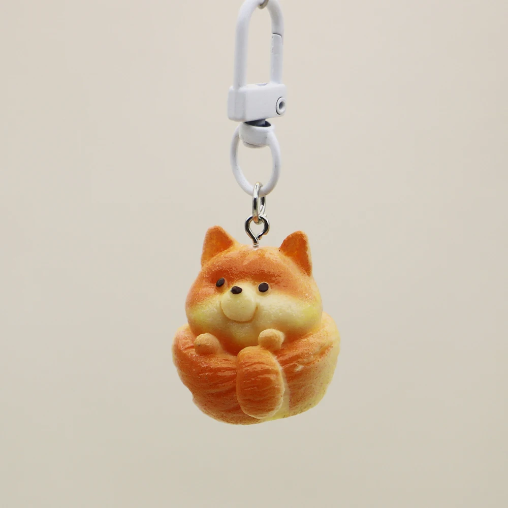 수지 3D 개 전화 매력 펜던트 귀여운 카와이 애니메이션 키 체인 케이스 IP 11 Airpods Schoolbag Ins Korea New Hot Ins Korea Gift