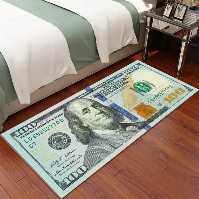 VIKAMA Creative Long strip bedroom bed dollar rug living room rectangular entryway corridor bay window non-slip floor mat 1