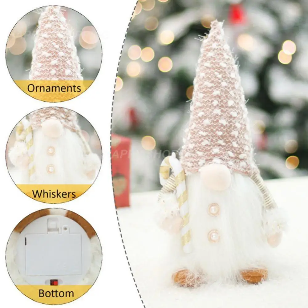 

Glowing Christmas Faceless Doll 30cm Tree Decorations Night Light Xmas Gift Navidad 2022 New Year Novedades Home Decor