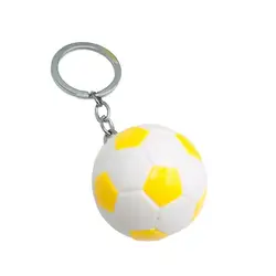 Realistic Wear-resistant Decorative Simulation Soccer Ball Car Keychain Football Key Ring for Backpack