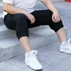 50-150KG Large size three quarters for men loose sports pants casual 3/4 shorts 5