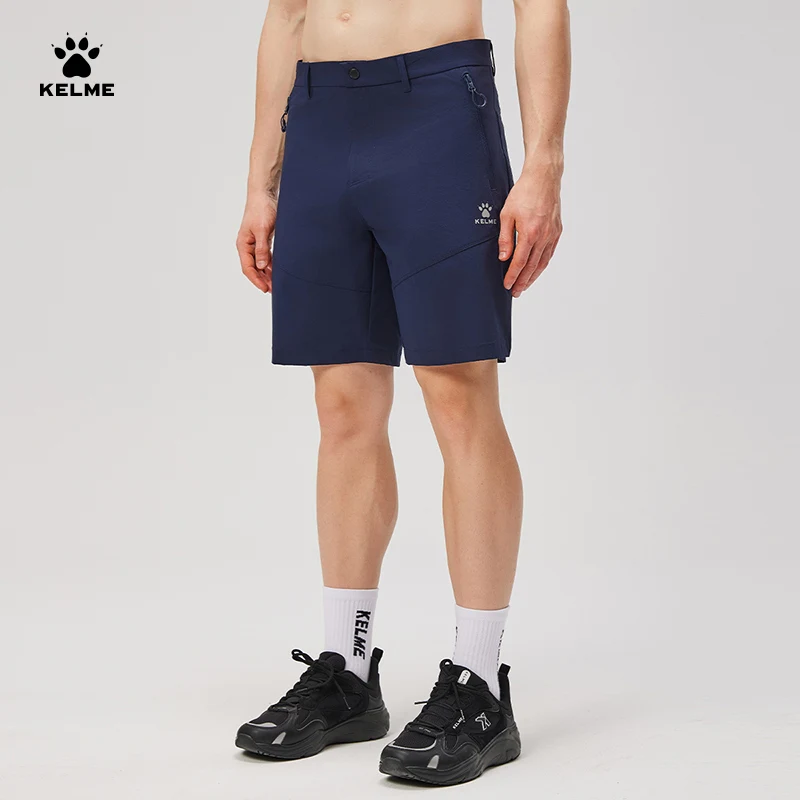 KELME Men Sports Shorts Fitness Quick-drying Woven Pants All-match Shorts Outdoor Running Breathable