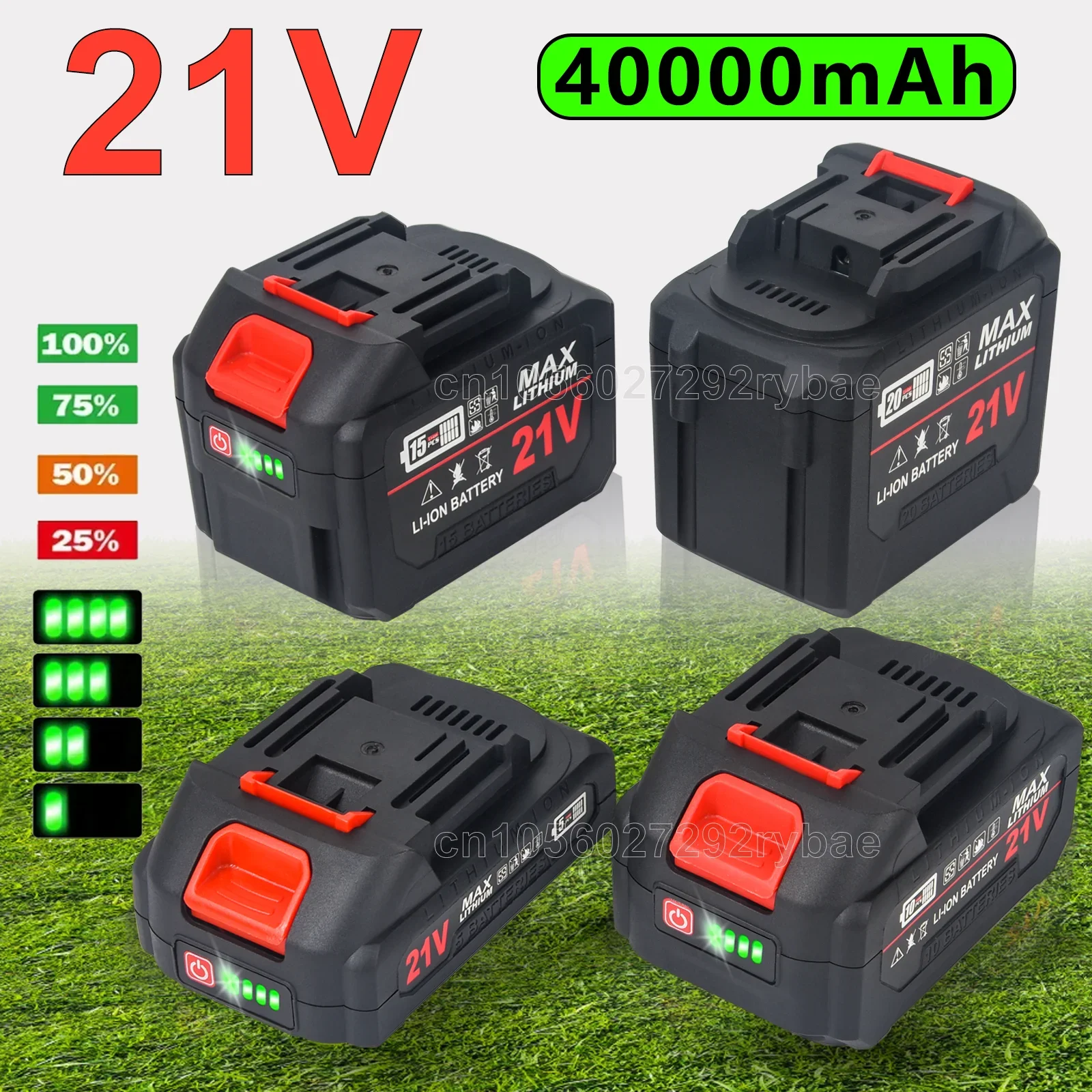 

Original 20000mAh 40000mAh 21V Rechargeable Lithium-Ion Battery for Makita 18V 20V Cordless Dirll/Brushless Wrench/Screwdriver