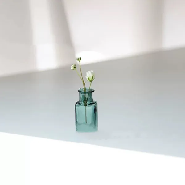 5/10X 1:12 Dollhouse Mini Storage Tank Wishing Glass Bottle Mini Tiny Jar Flower Vases Model Toys Doll House Decor Accessory 4