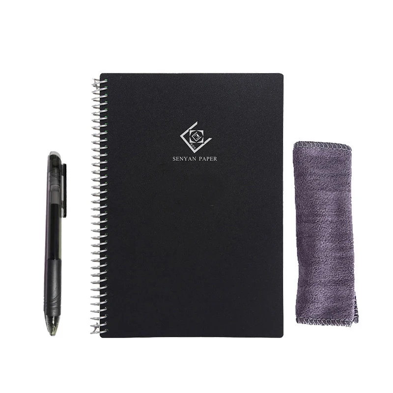 A5 Reusable Erasable Notebook With Pen&Cloth Microwave Heating Waterproof Notepad Office School Smart Notebook