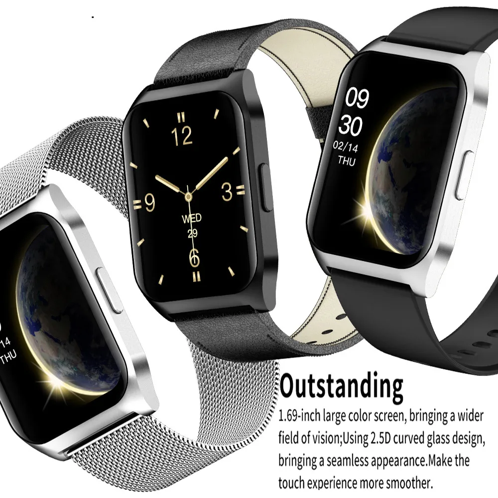 KAIMORUI  E17 Ʈ ġ  ȭ   ƮϽ Smartwatch    ð ȵ̵ IOS ȭ