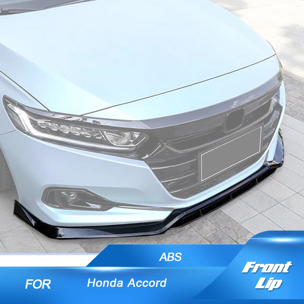

Front Bumper Lip for Honda Accord 2022UP 10.5th Gen Sedan Car Front Bumper Protection Spoiler ABS Gloss Black Chin Lip