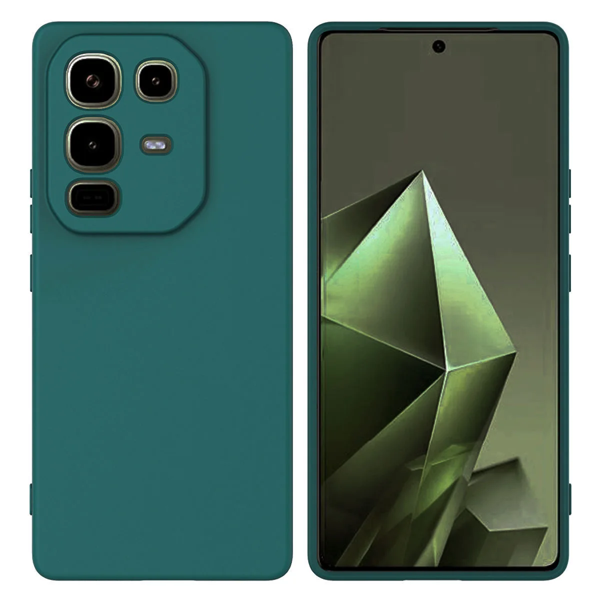 Noble Fashion Solid Colour Shockproof Protective Liquid Silicone Phone Case