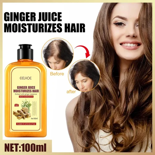 100ml 생강 샴푸 탈모 대머리 및 비듬 보습, 모발 관리 두꺼운 성장 에센스 재성장 두꺼운 2