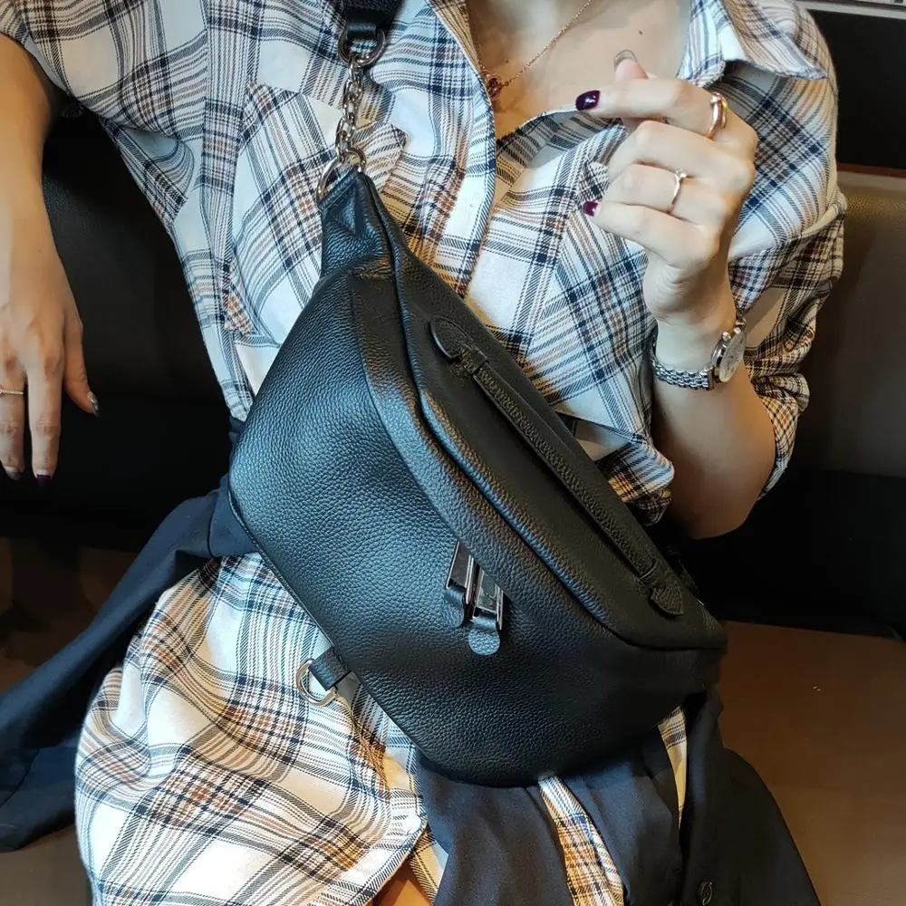

2023 New Belt Bag Waist Packs for Women Designer Brand Luxury Bag Quality Female Genuine Leather Bag Fanny Pack Bags for Women