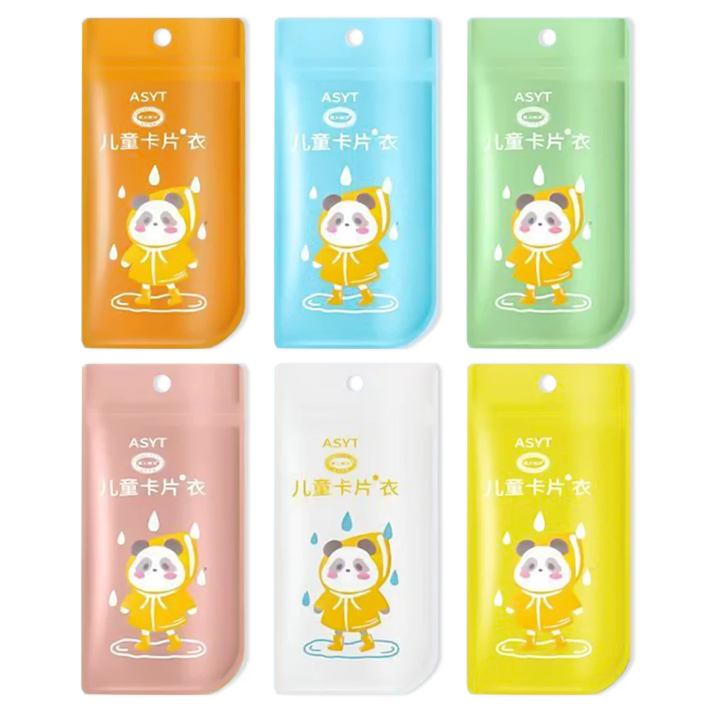 Creative Vacuum Compression Kids Raincoat Travel Card Packaging One-Piece Raincoat Waterproof Durable Reusable Poncho Outdoor raincoat poncho