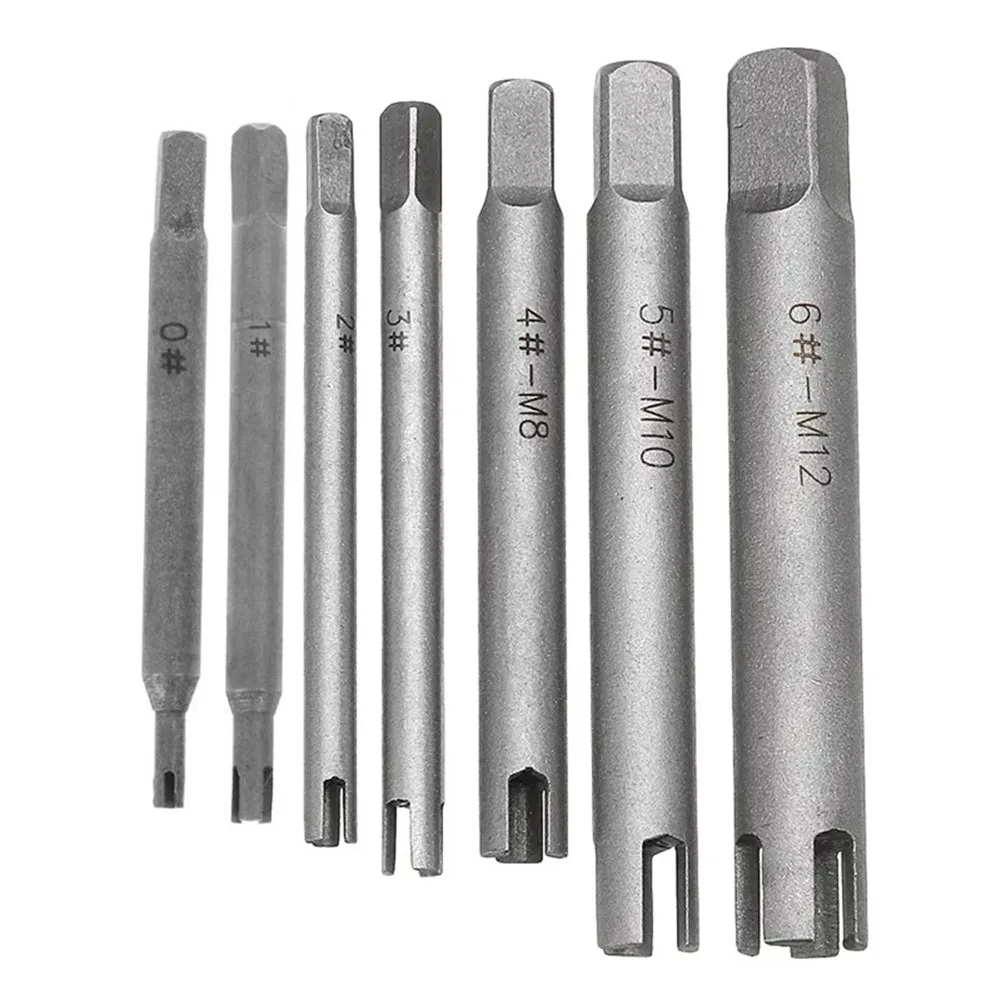 

M3-M10 Screw Tap Extractor Steel Broken Head Taps Remover Stripped Screw Tap Extractor Set Screw Remover Tools Drill Bits
