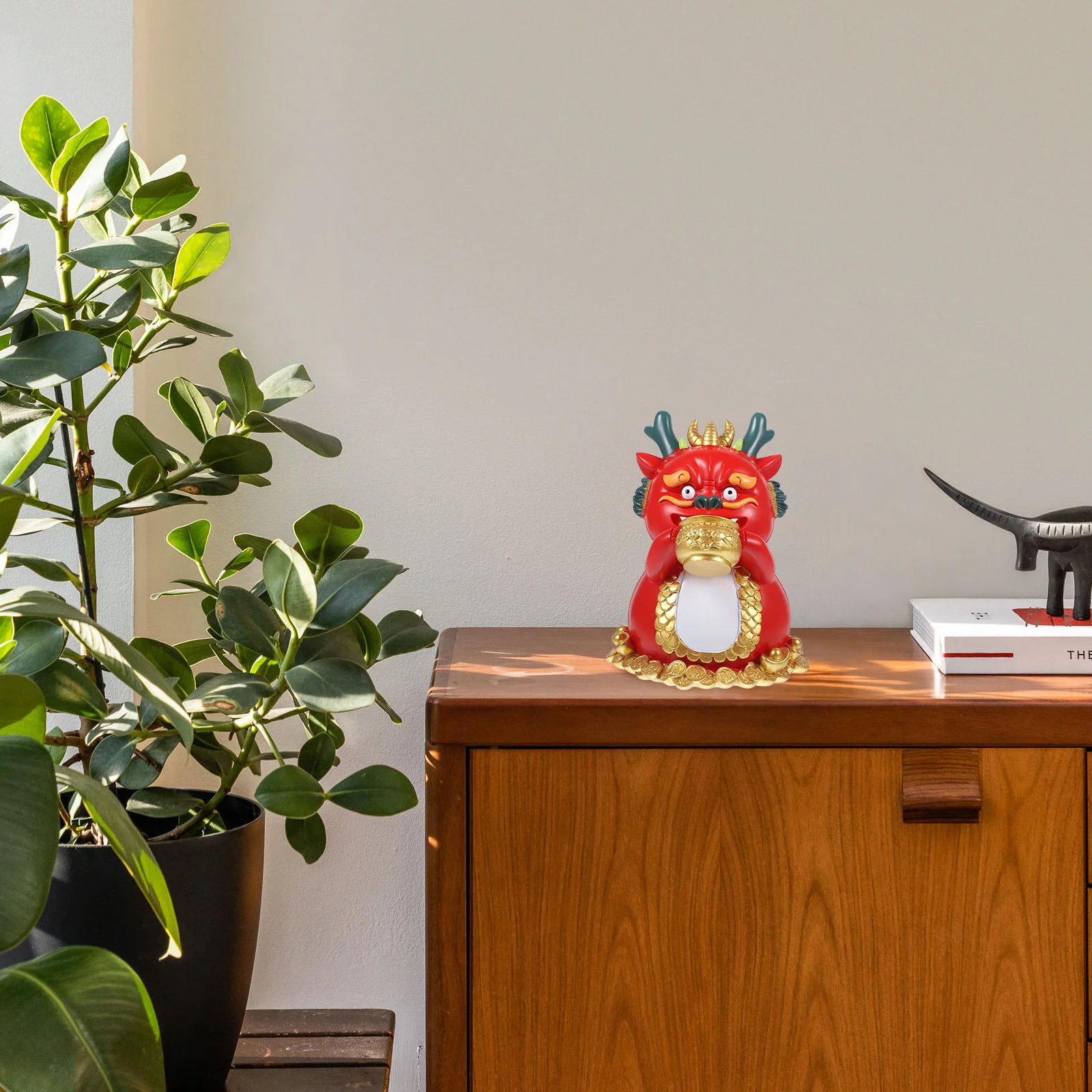 

Полимерная поделка, копилка дракона, детская, для богатства, счастливая фигурка, Новогодний подарок