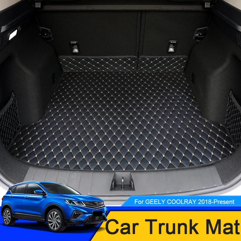 

1pc Protect Car Trunk Mats For Geely Coolray 2018-2025 Waterproof Anti-Dirty Custom Auto High Quality Leather Car Accessories