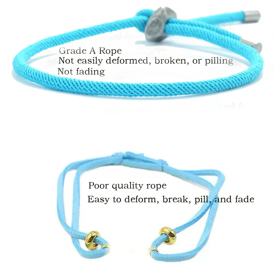 Thin Cord Chain Bracelet for Men and Women