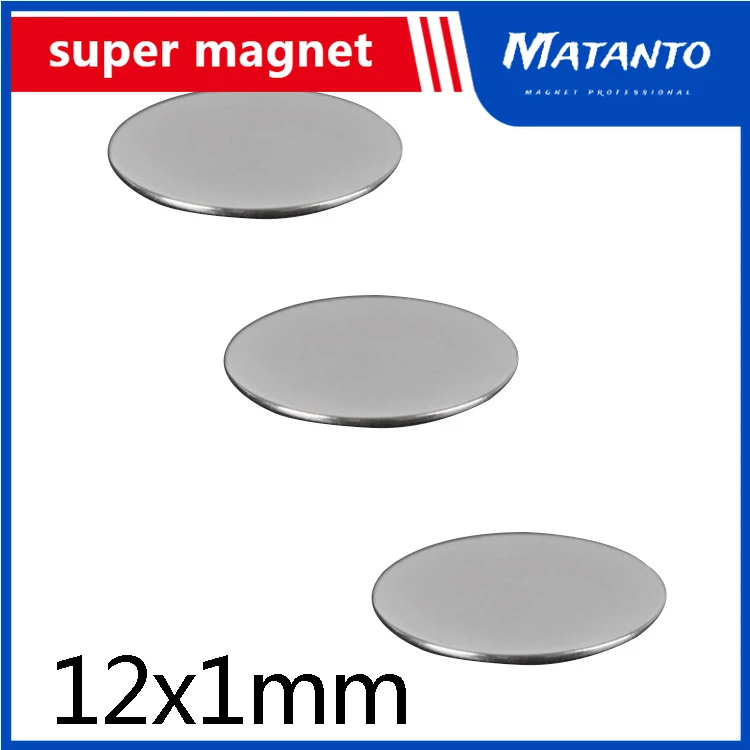 

50/100/150 pcs 12x1mm Thin Circular Powerful Magnets 12mmx1mm Neodymium Disc Magnet 12x1mm Permanent NdFeB Magnets