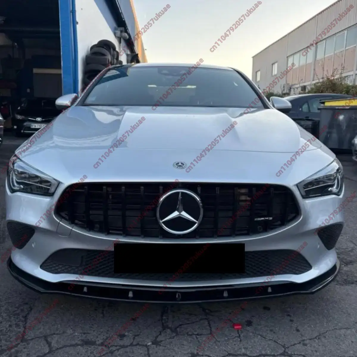 For Mercedes CLA C118 X118 W118 CLA200 CLA220 CLA250 Base 2019-2024 Pre-facelift ABS Front Bumper Lip Spoiler Splitter Body Kit 1