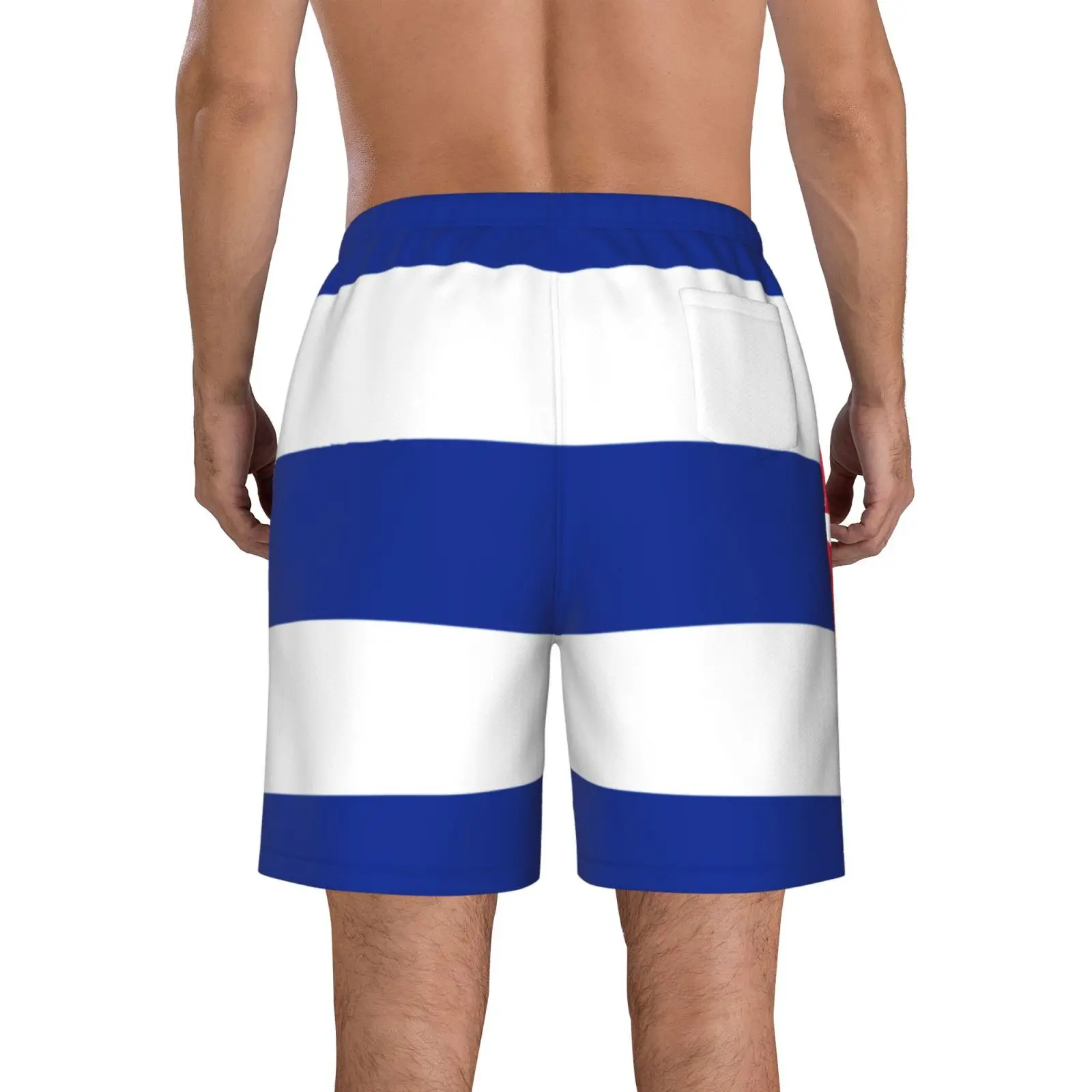 Men's Cuba Flag Beach Pants Shorts Surfing M-2XL Polyester Swimwear Running 2