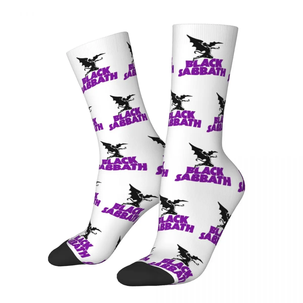 

Black Rock Band Sabbath Angels Socks Men Women Casual Socks High Quality Spring Summer Autumn Winter Middle Tube Socks Gift