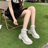 Women's Luxury Beaded Mary Jane Leather Shoes Spring/Autumn Fashion Comfortable Elegant Flat Black Walking Shoes Zapatos Mujer - Image 4