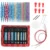 KOKNIT Aluminum Circular Knitting Needles Set 26pc Interchangeable Crochet Needles with Case for Any Crochet Patterns & Yarns CK 