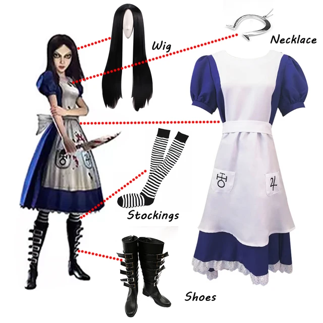 Alice: Madness Returns Alice Dress Cosplay Costume