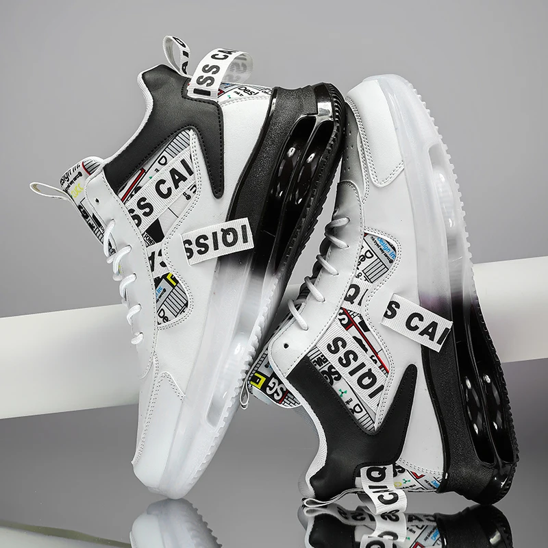 Men's Breathable Sports Shoes - Plaid Cushioning Running Shoes for Basketball, Tennis and Casual Use - Men's and Women's Training Shoes