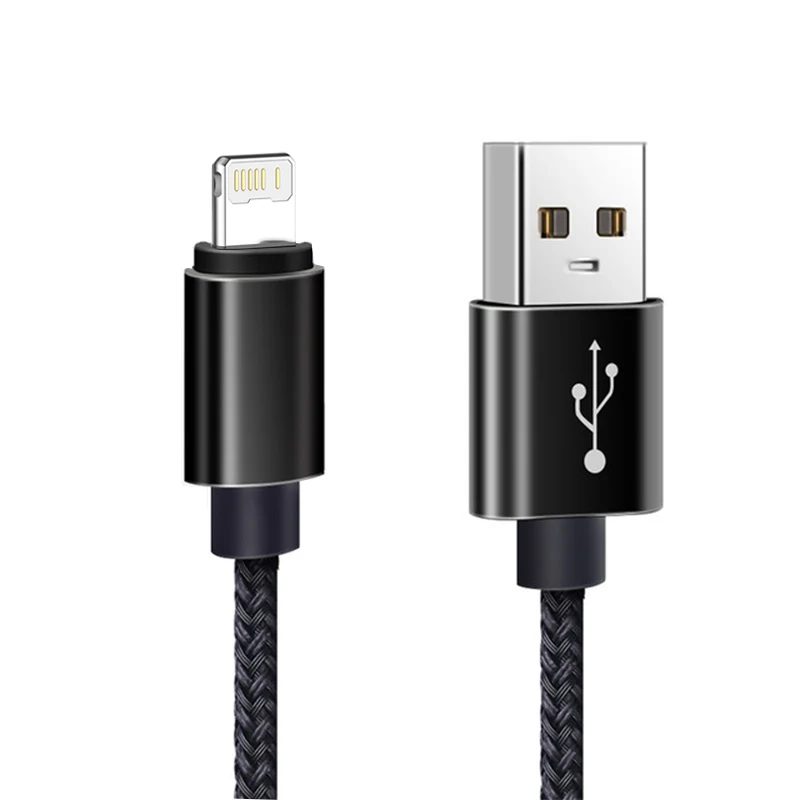 Durable Nylon Braided USB Data Charger Cable - Fast Charging Cord