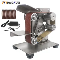 Mini Polishing Grinding Machine Grinder Sharpening Machine Home Diy Sander Belt Mini Electric Belt Sander Abrasive Belts Grinder 1