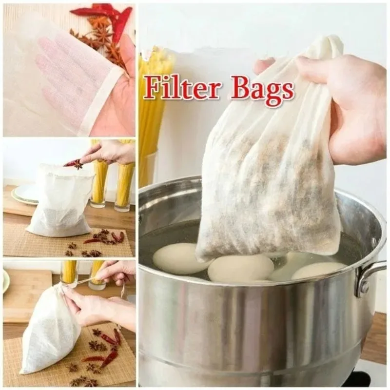 Drawstring Filter Bag Soup Bag Marinated Bag Slag Bag Kitchen Supplies Home Organization and Storage