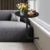 L-shaped Side Tables Sofa Side Cabinet Mobile Type Simple Coffee Table Storage Small-scale Household Light Luxury Bedside Table 3