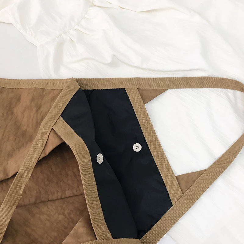 Borse a tracolla oversize per donna Borsa tote shopper leggera impermeabile in tessuto di nylon lavato di grande capacità 2024 Ultima borsa - immagine 2