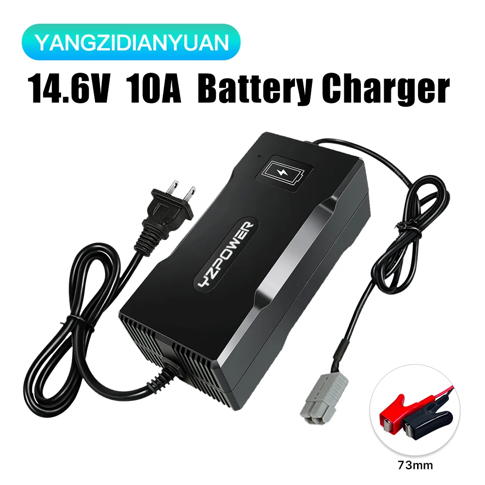 14.6V 4S 10A 20A 40A 60A Lithium Iron Battery Charger For 12V Lifepo4 Battery Pack Power Tools Universal Power Adapter