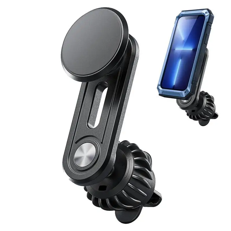 

Phone Holder For Car Vent Adjustable Phone Mount Anti Rust Foldable Magnetic Phone Stand For Sedans Cars Trucks Pickups Vehicle