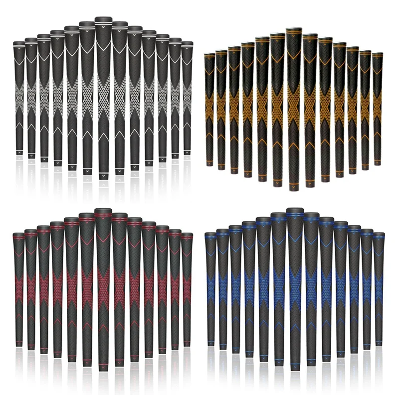 

13Pcs Golf Grip Putter Grip High Traction Standard Rubber Stability Club Grips Universal(White)