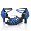 PU Satin Salsa Latin Dance Shoe Girls Women Tango Ballroom Dance Shoe High Heel Soft Dancing Shoes 5/7cm Ballroom Dance Sandals 5
