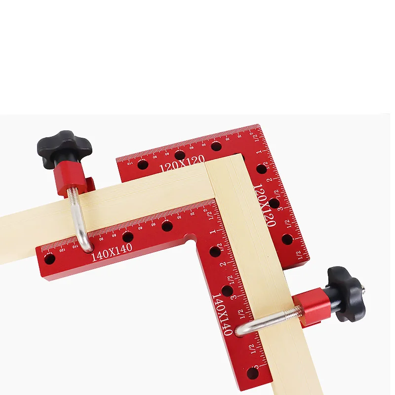 1 PC 90 Degrees L-Shaped Auxiliary Fixture Splicing board Positioning Panel Fixed clip Carpenter's Square Ruler Woodworking tool wood pellet press