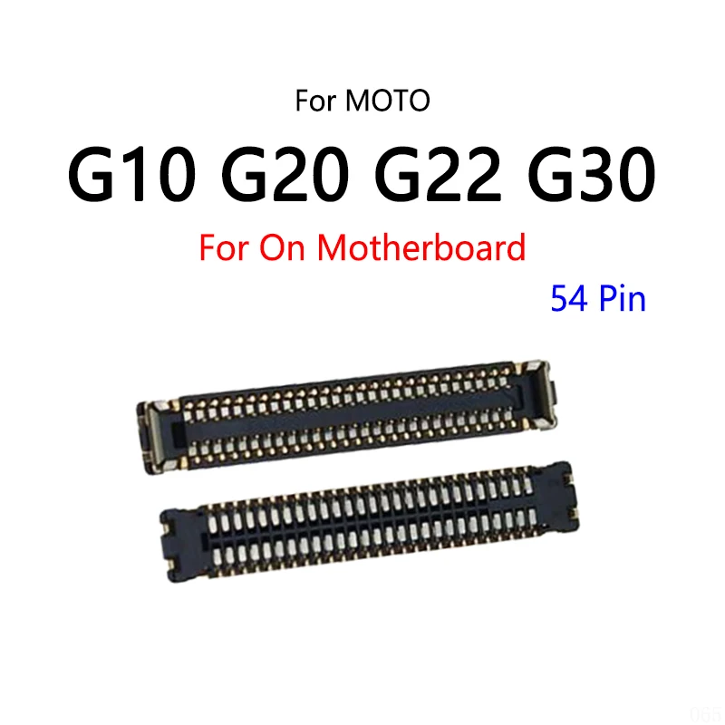 10 шт. для Motorola Moto G10 XT2127 G20 XT2128 G30 XT2129 G22 E20 ЖК-дисплей экран FPC разъем порт на материнской плате/гибкий кабель