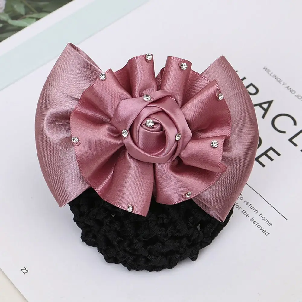 small pink girl hand book ins high value notebook wxicq small book bronzing cover student a6 hand book notebooks daily planner Cloth Hair Accessory Headwear Headdress Rhinestone Korean Style Girl Bun Cover Snood Ponytail Holder Women Hair Net Spring Clip