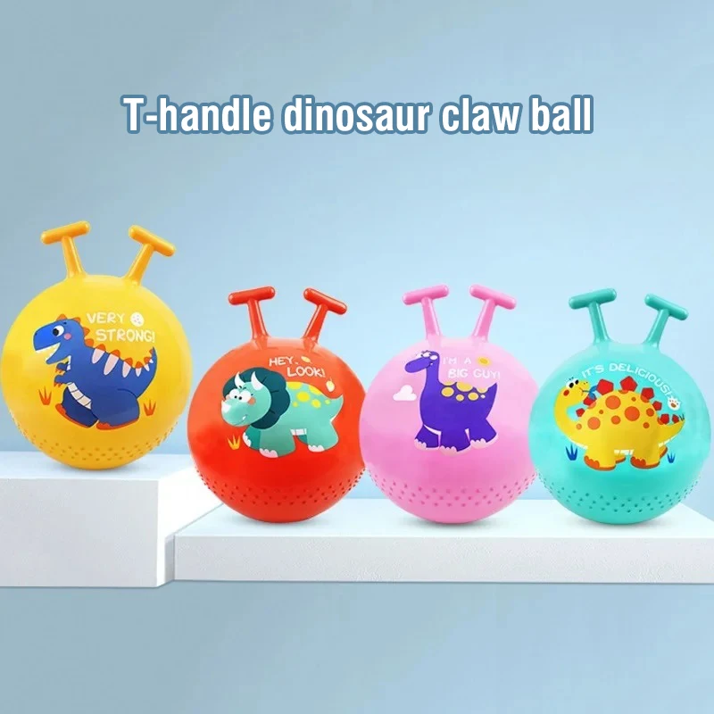 Inflatable Rubber Bouncing Ball Ride On Toy for Kids Outdoor Play
